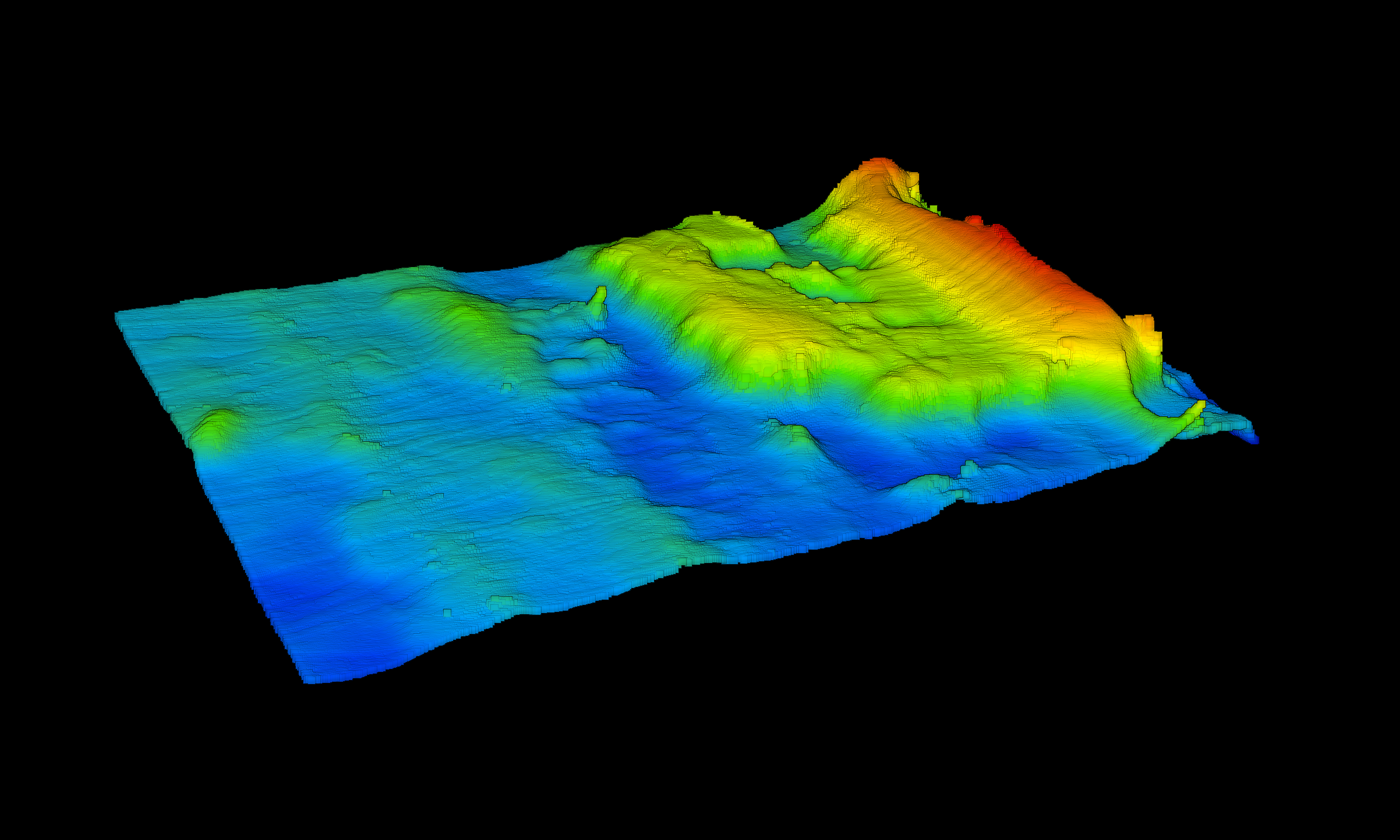 3D Sonar Map by Plumb Surveying