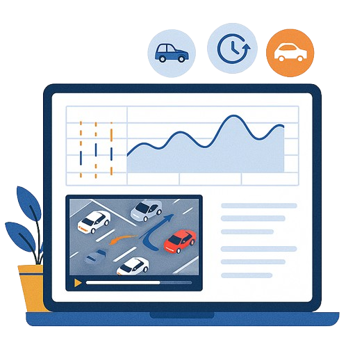 Traffic Forecast Laptop Graphic